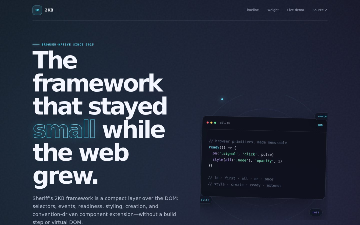 ScriptMaster 2KB showcase home page